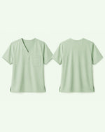 Men's One-Pocket V-neck Scrub Top Mint