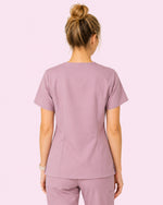 Women's One-Pocket V-neck Scrub Top Blossom