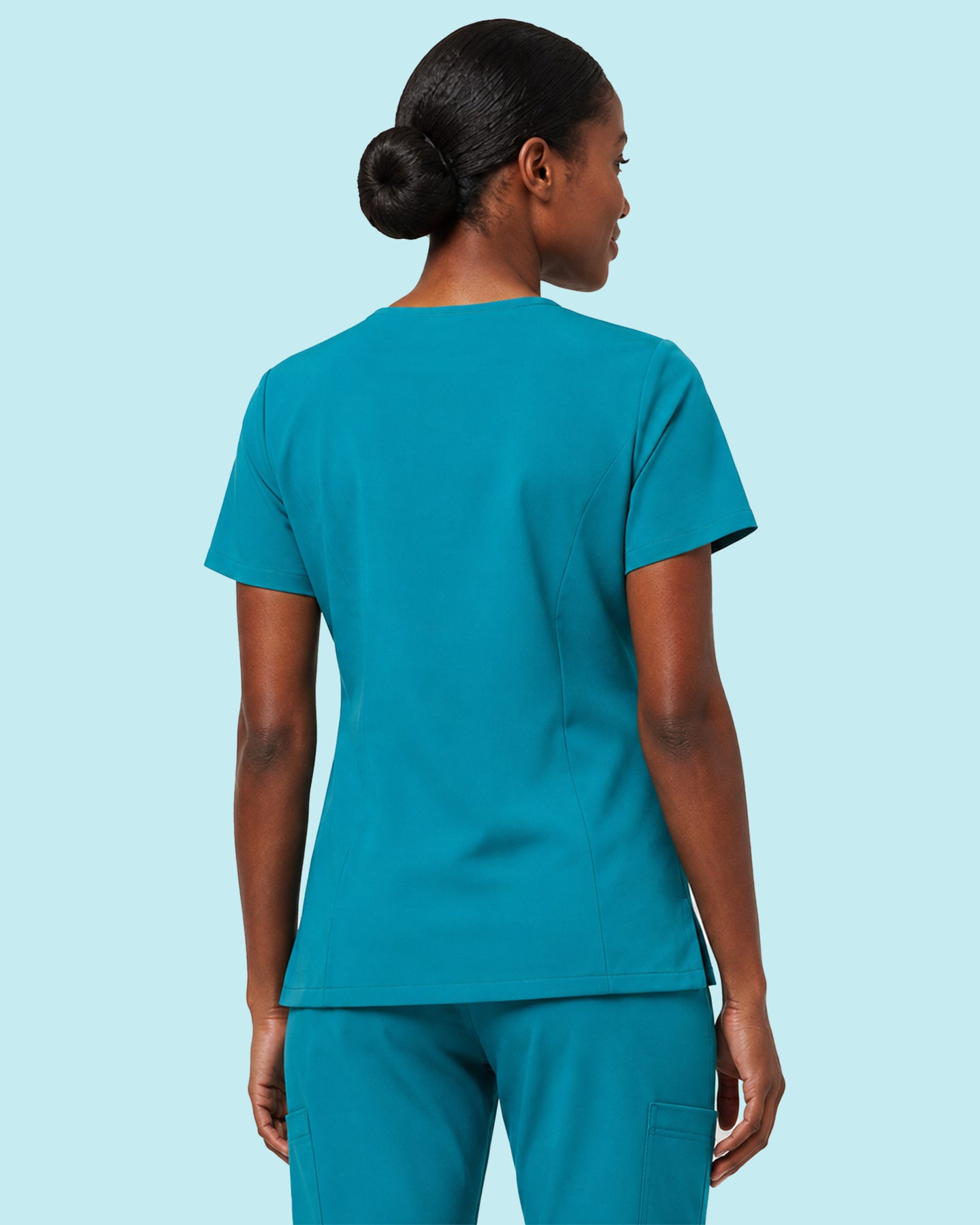 Women's One-Pocket V-neck Scrub Top Marina