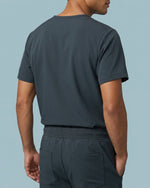 Men's One-Pocket V-neck Scrub Top Dark Harbor