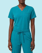 Women's One-Pocket V-neck Scrub Top Marina