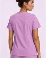 Women's One-Pocket V-neck Scrub Top Lilac