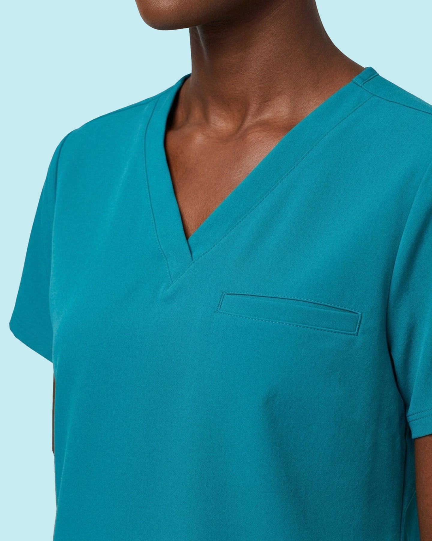 Women's One-Pocket V-neck Scrub Top Marina