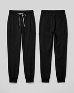Men's 6-Pocket Jogger Scrub Pant Black