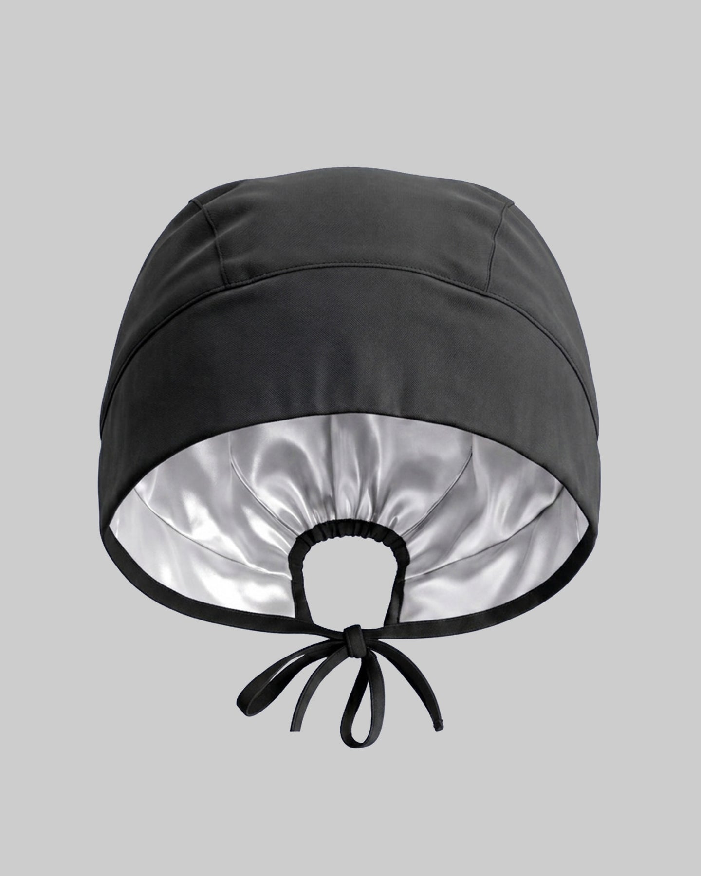Premium Satin-Lined Scrub Cap Black