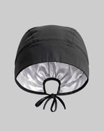 Premium Satin-Lined Scrub Cap Black