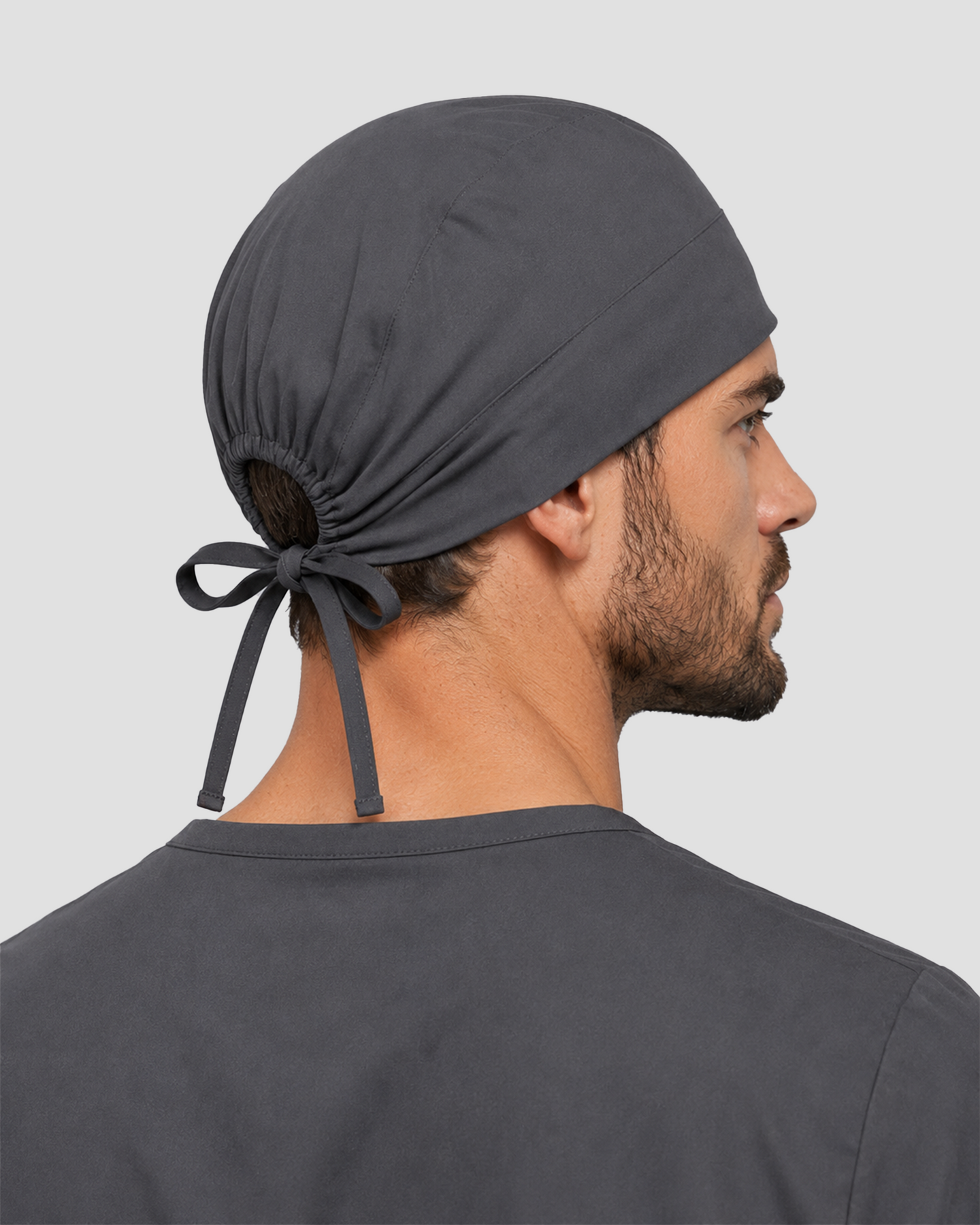 Premium Satin-Lined Scrub Cap Pewter