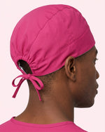 Premium Satin-Lined Scrub Cap Wild Berry