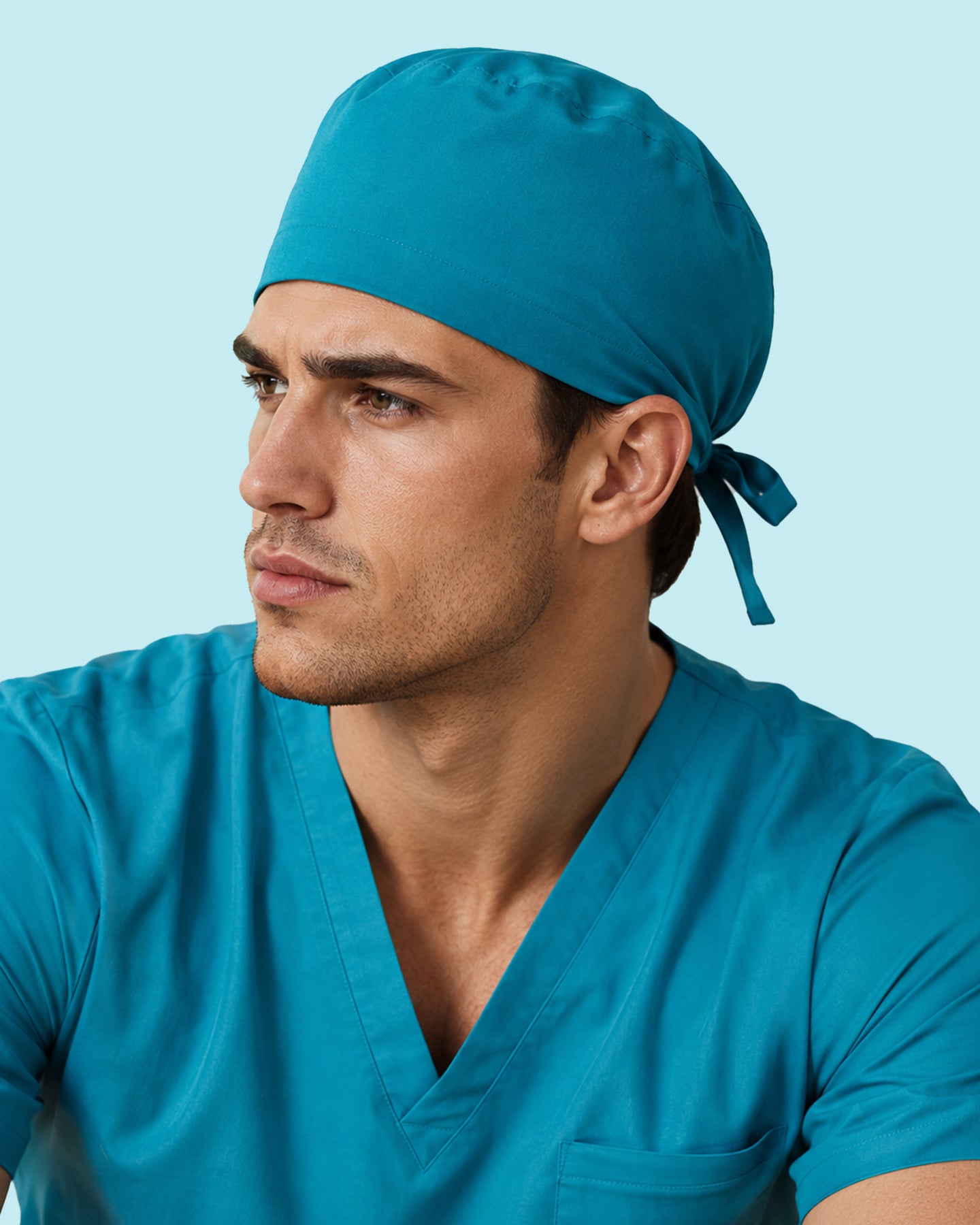 Premium Satin-Lined Scrub Cap Marina