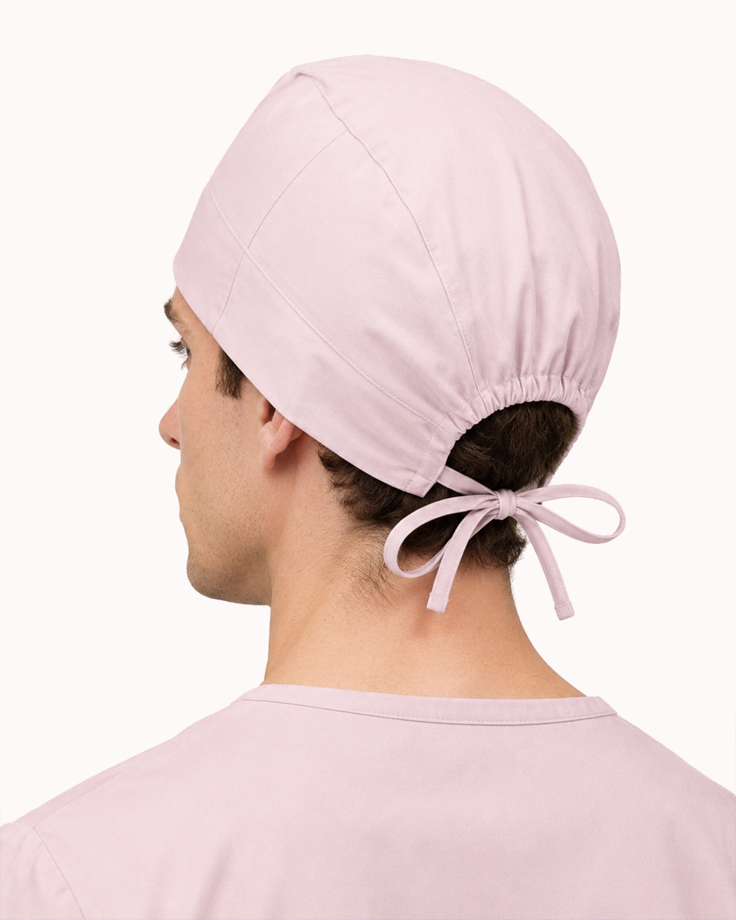 Premium Satin-Lined Scrub Cap Rose Quartz