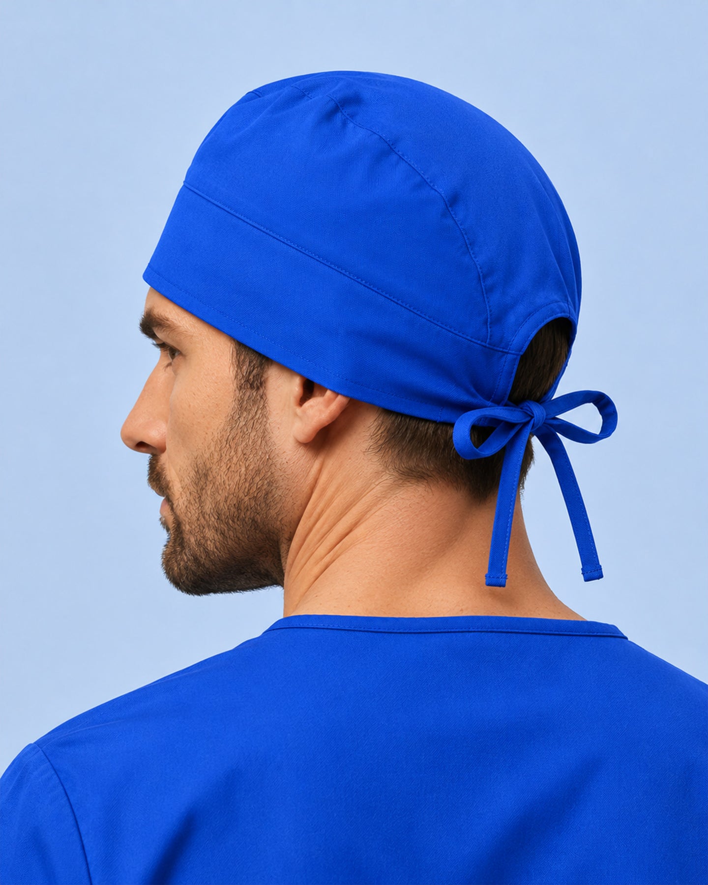 Premium Satin-Lined Scrub Cap Royal Blue