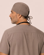 Premium Satin-Lined Scrub Cap Mocha