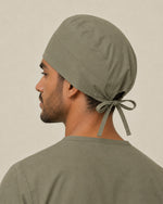 Premium Satin-Lined Scrub Cap Olive