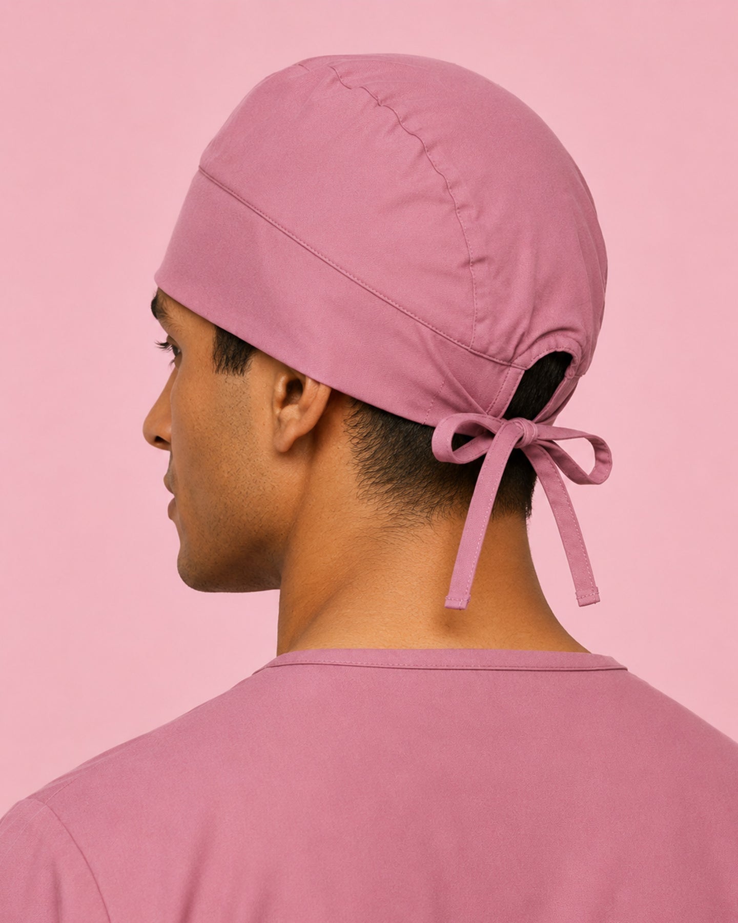 Premium Satin-Lined Scrub Cap Mauve