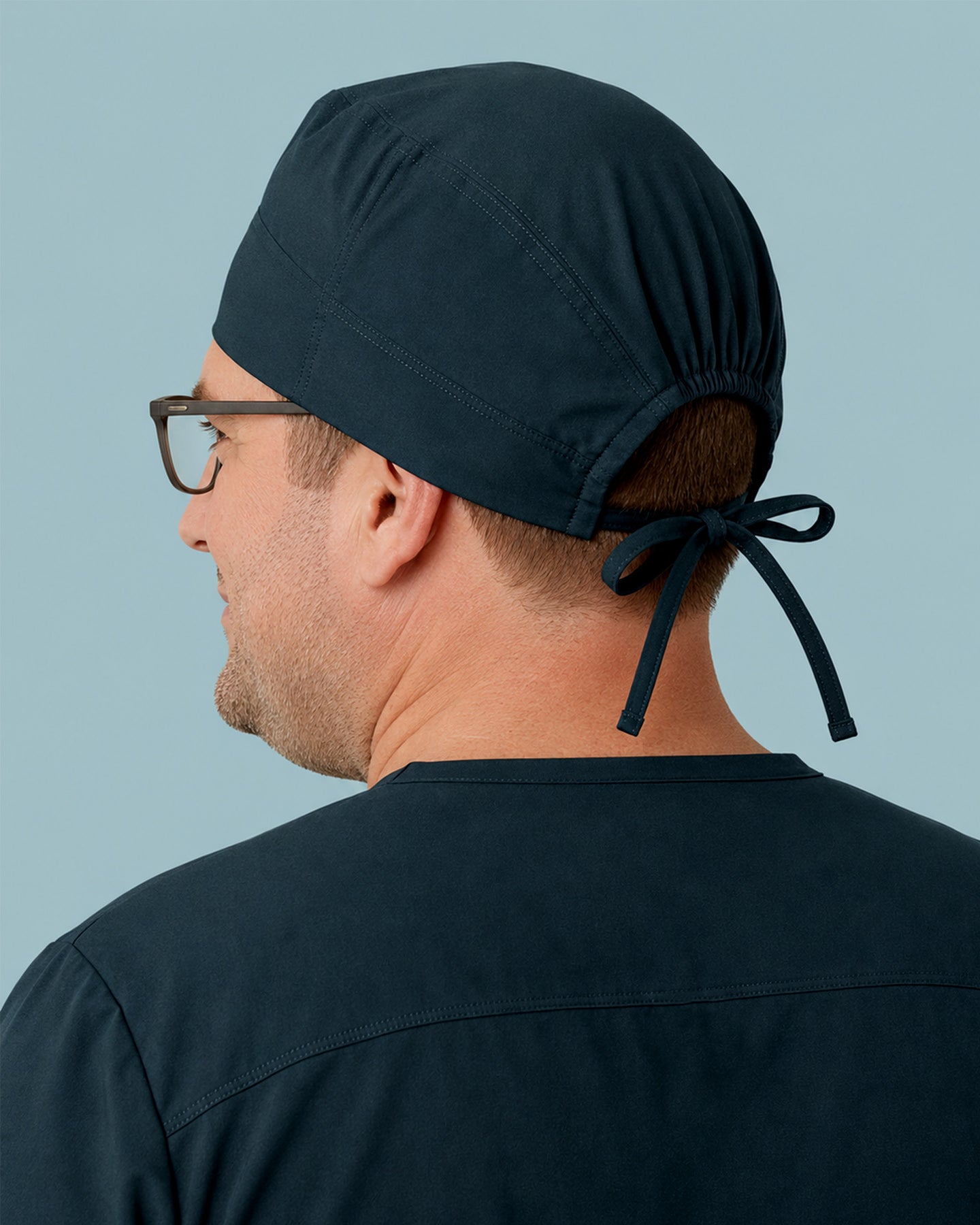 Premium Satin-Lined Scrub Cap Dark Harbor