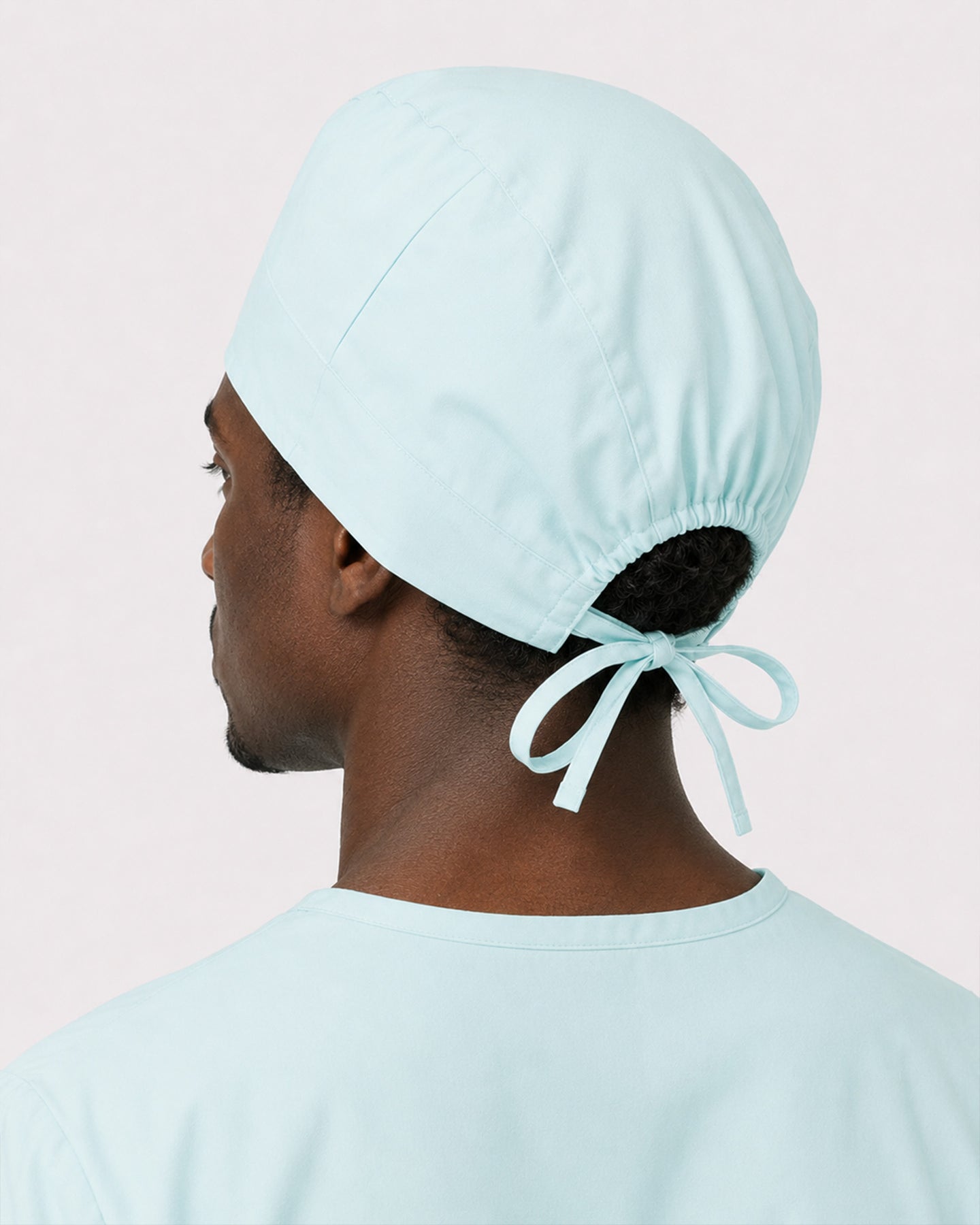 Premium Satin-Lined Scrub Cap Sky Blue