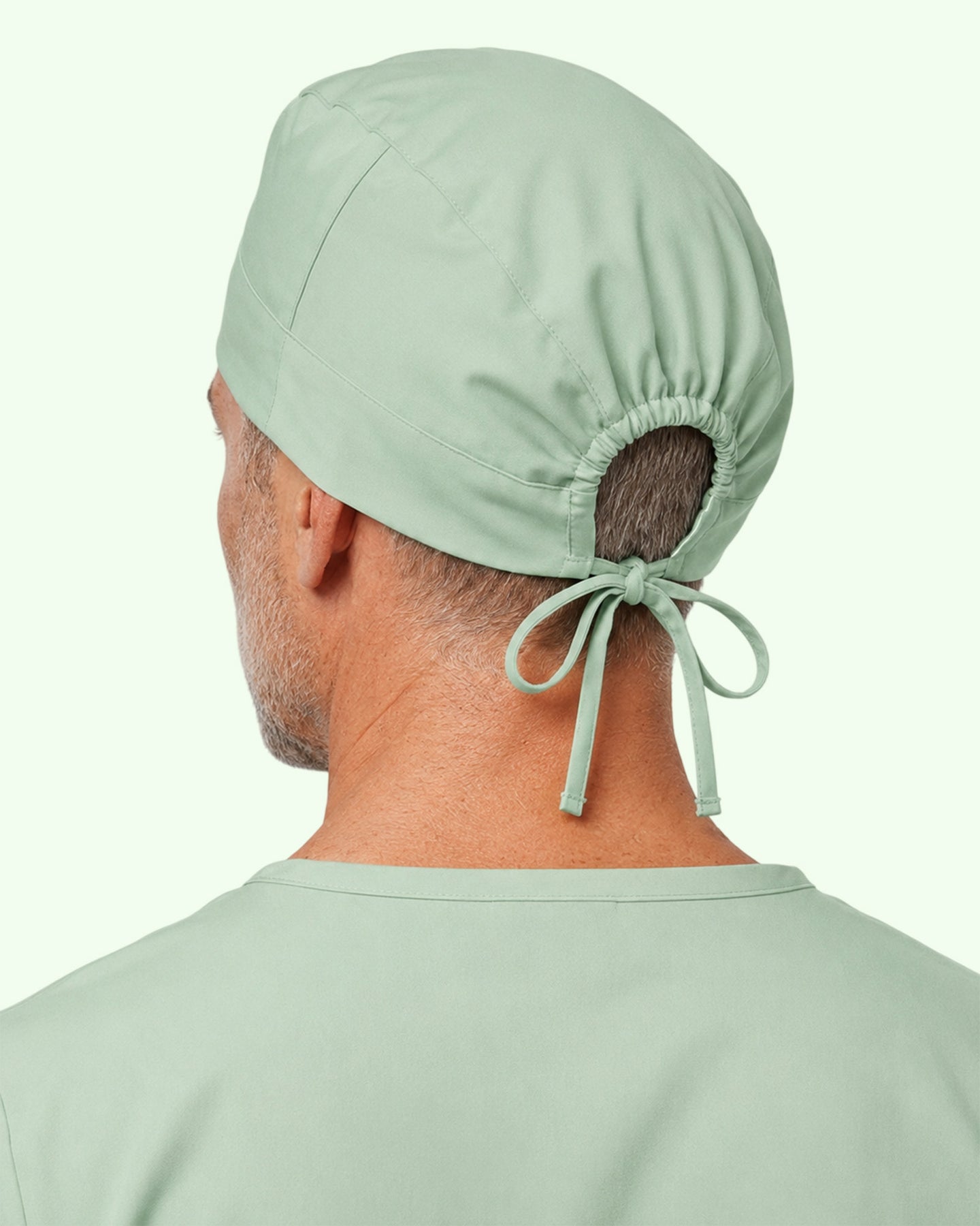 Premium Satin-Lined Scrub Cap Mint