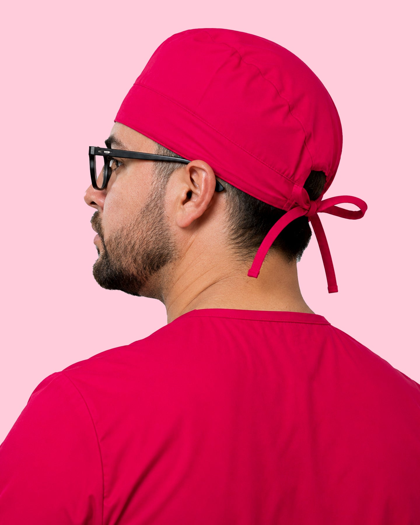 Premium Satin-Lined Scrub Cap Sangria
