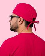 Premium Satin-Lined Scrub Cap Sangria