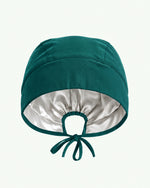 Premium Satin-Lined Scrub Cap Midnight Green