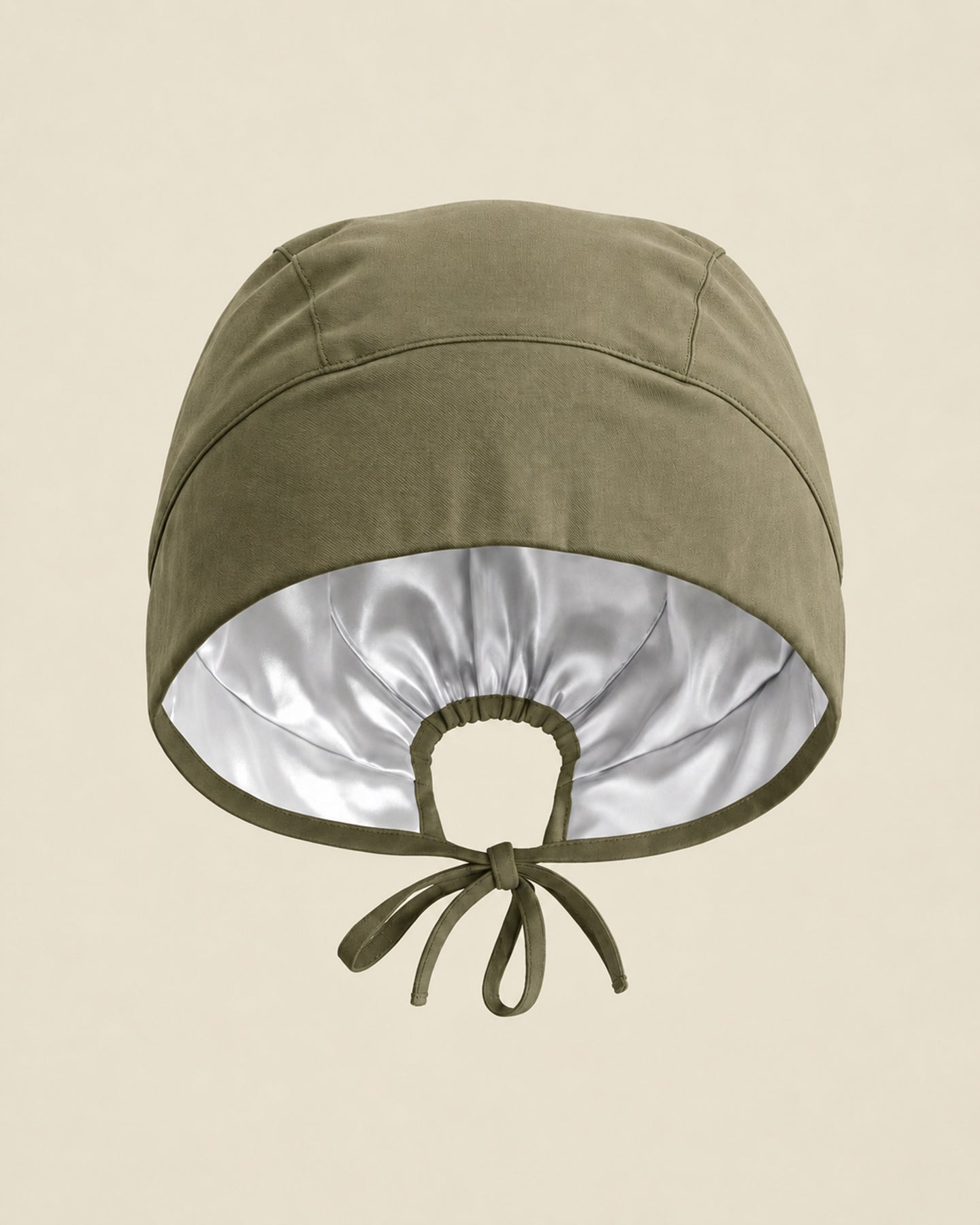 Premium Satin-Lined Scrub Cap Olive