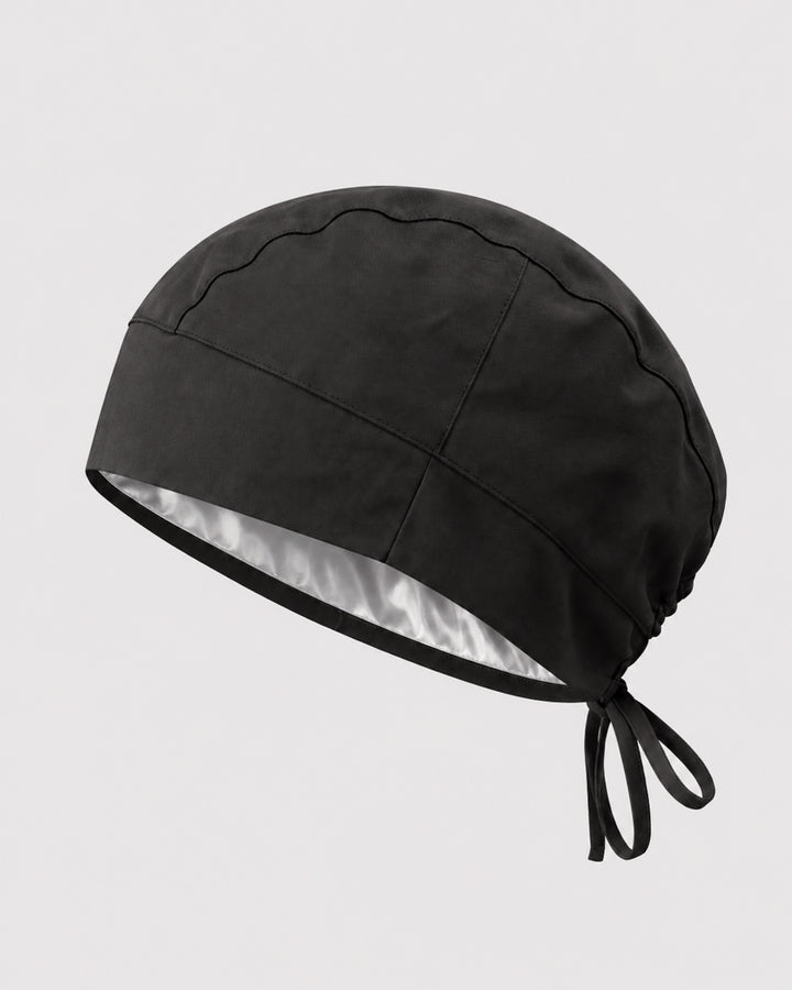 Premium Satin-Lined Scrub Cap Charcoal