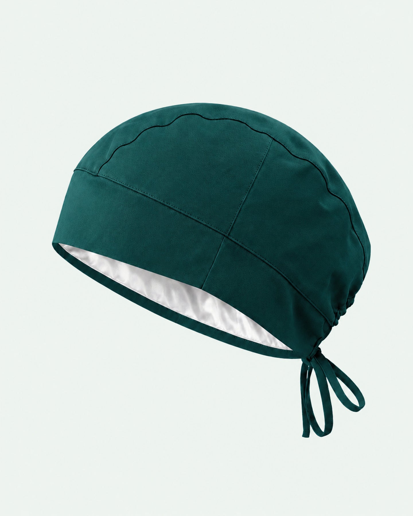 Premium Satin-Lined Scrub Cap Midnight Green