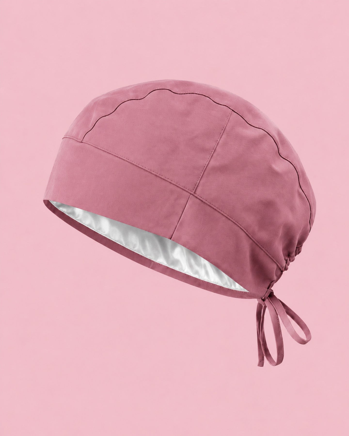 Premium Satin-Lined Scrub Cap Mauve