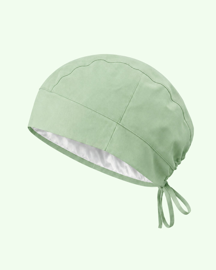 Premium Satin-Lined Scrub Cap Mint