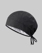 Premium Satin-Lined Scrub Cap Black