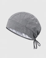 Premium Satin-Lined Scrub Cap Heather Gray