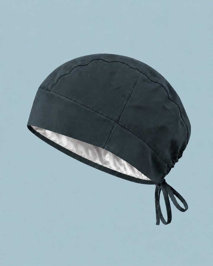 Premium Satin-Lined Scrub Cap Dark Harbor