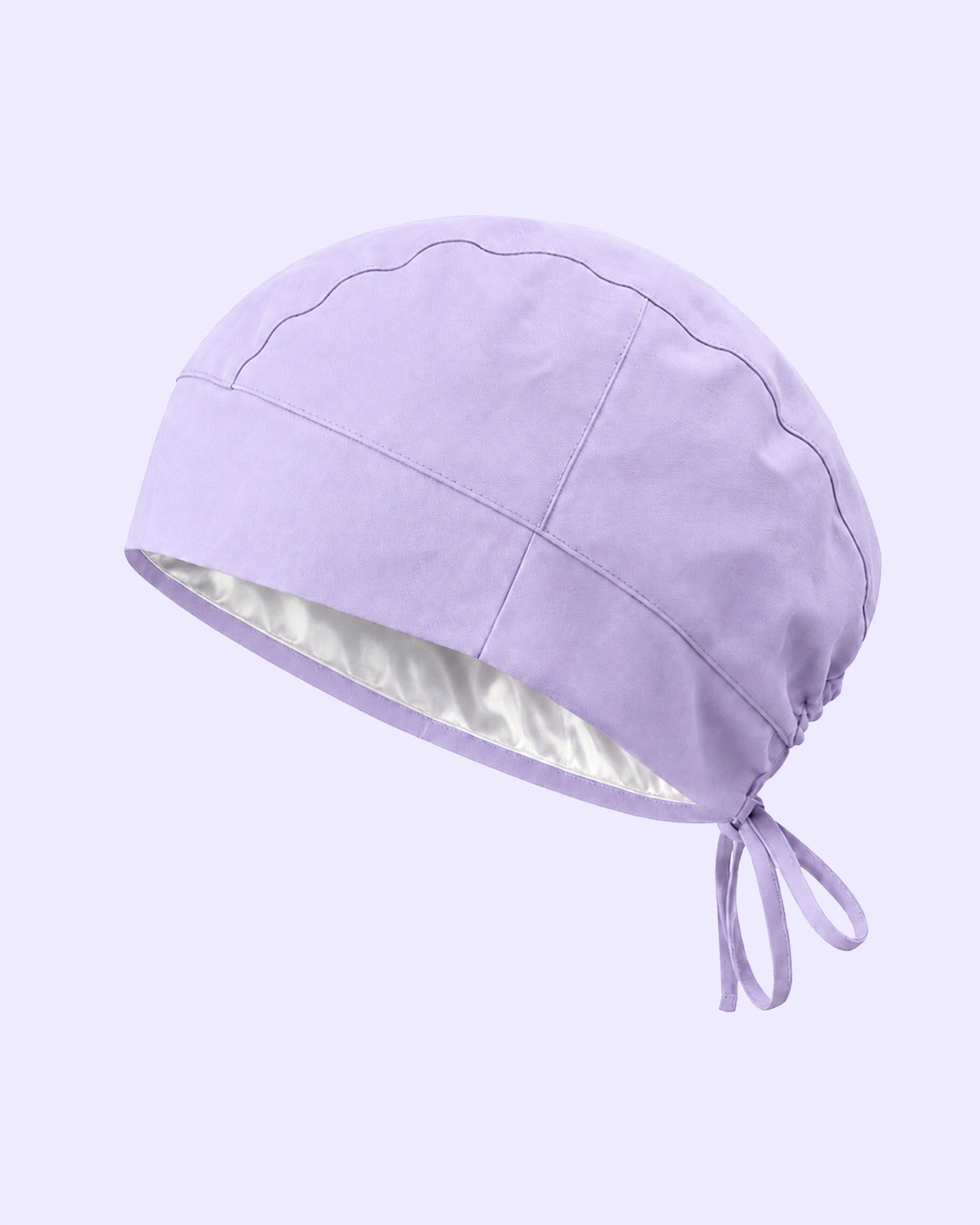 Premium Satin-Lined Scrub Cap Lavender