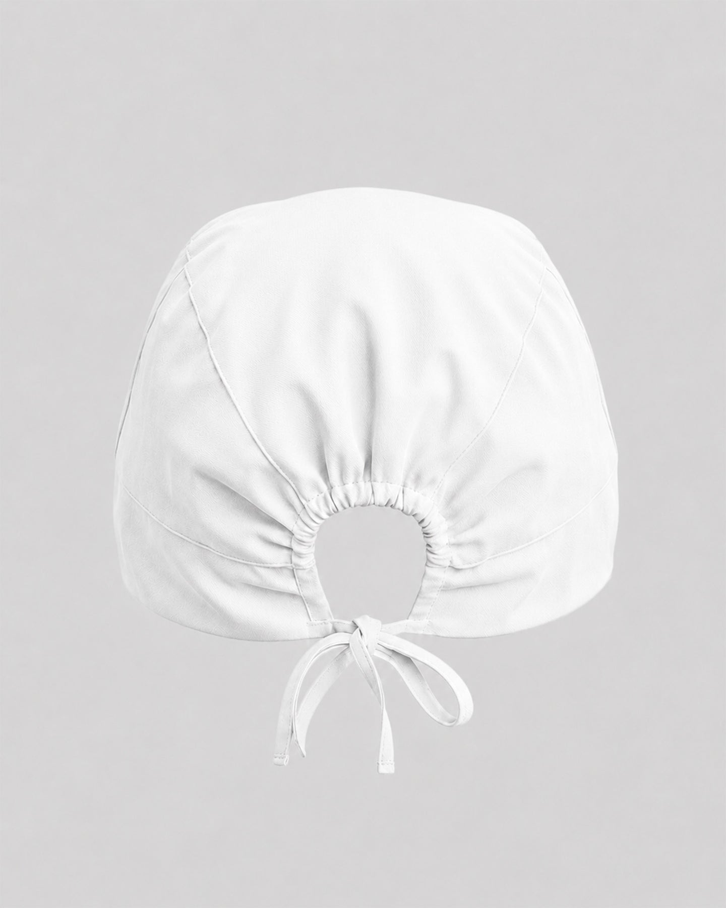 Premium Satin-Lined Scrub Cap White