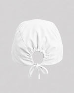 Premium Satin-Lined Scrub Cap White