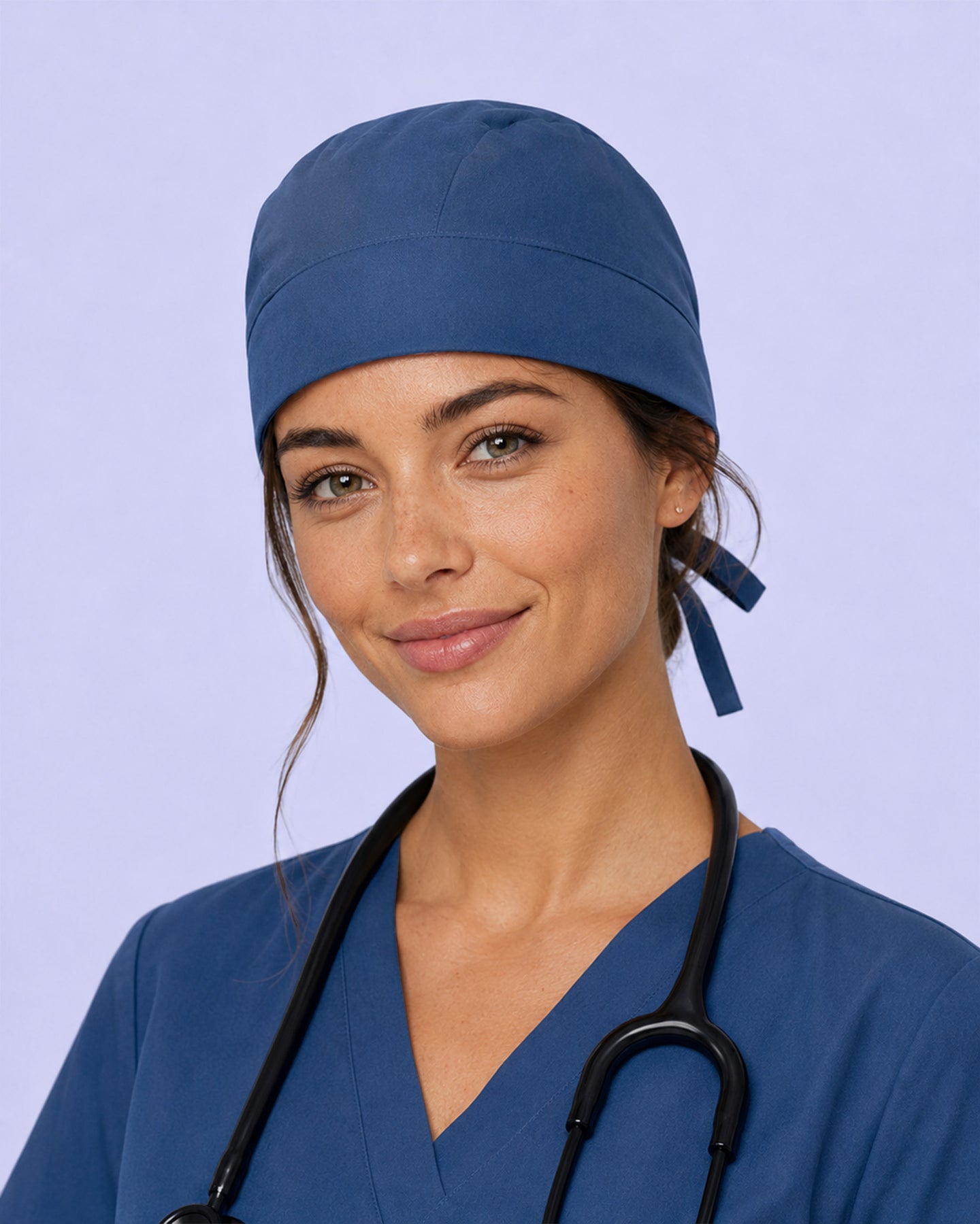 Premium Satin-Lined Scrub Cap Ocean