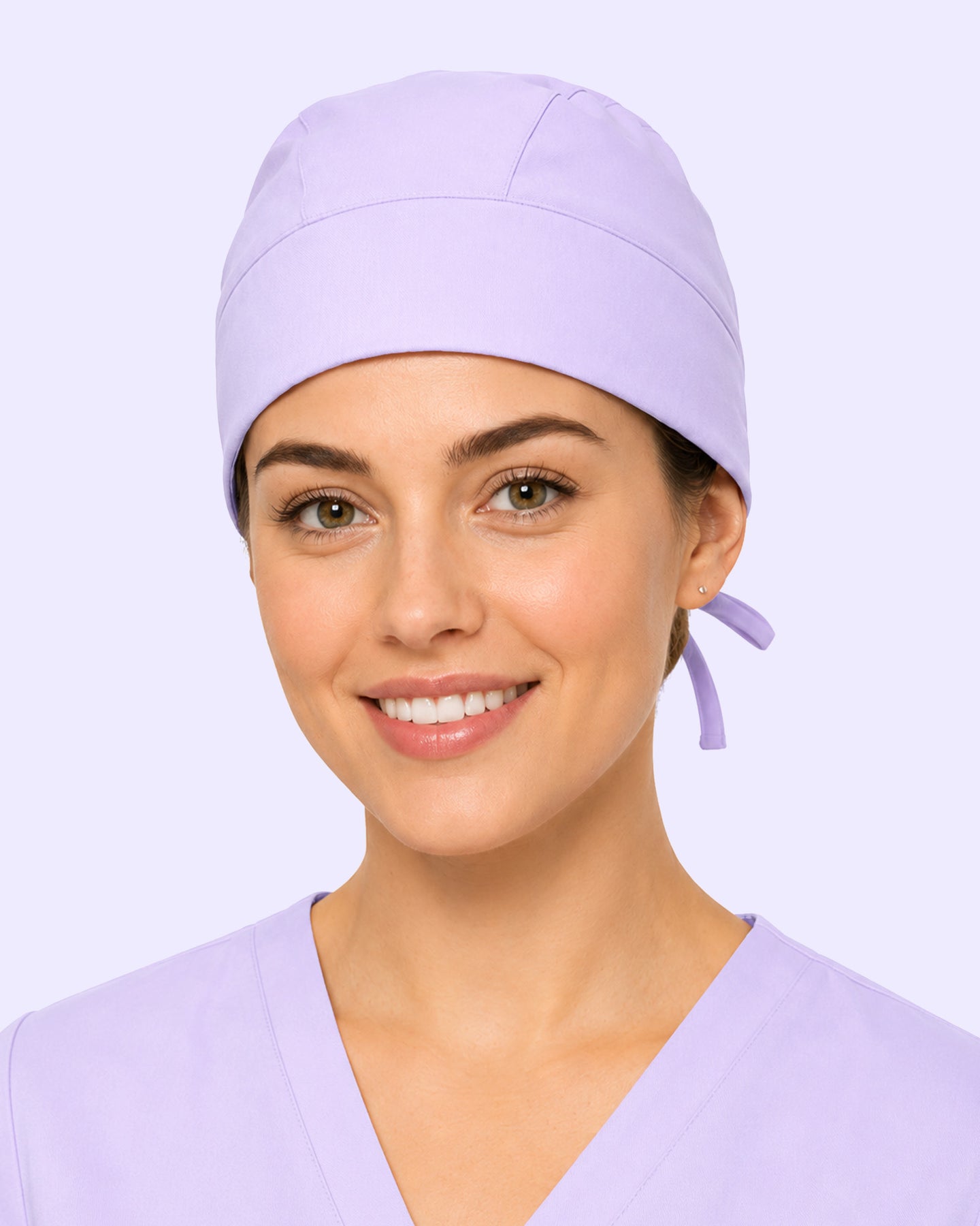 Premium Satin-Lined Scrub Cap Lavender