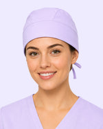 Premium Satin-Lined Scrub Cap Lavender