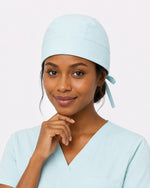 Premium Satin-Lined Scrub Cap Sky Blue