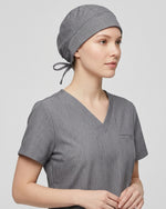 Premium Satin-Lined Scrub Cap Heather Gray