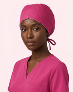 Premium Satin-Lined Scrub Cap Wild Berry