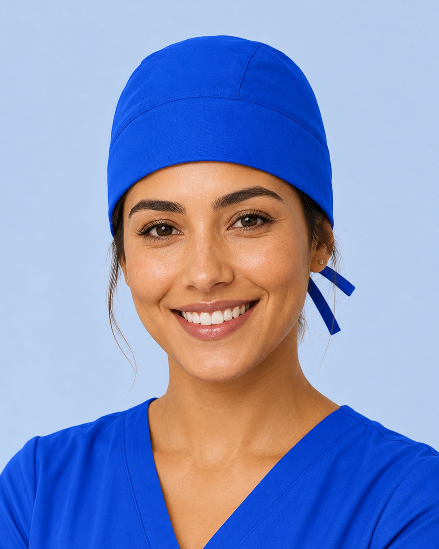 Premium Satin-Lined Scrub Cap Royal Blue