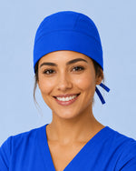 Premium Satin-Lined Scrub Cap Royal Blue