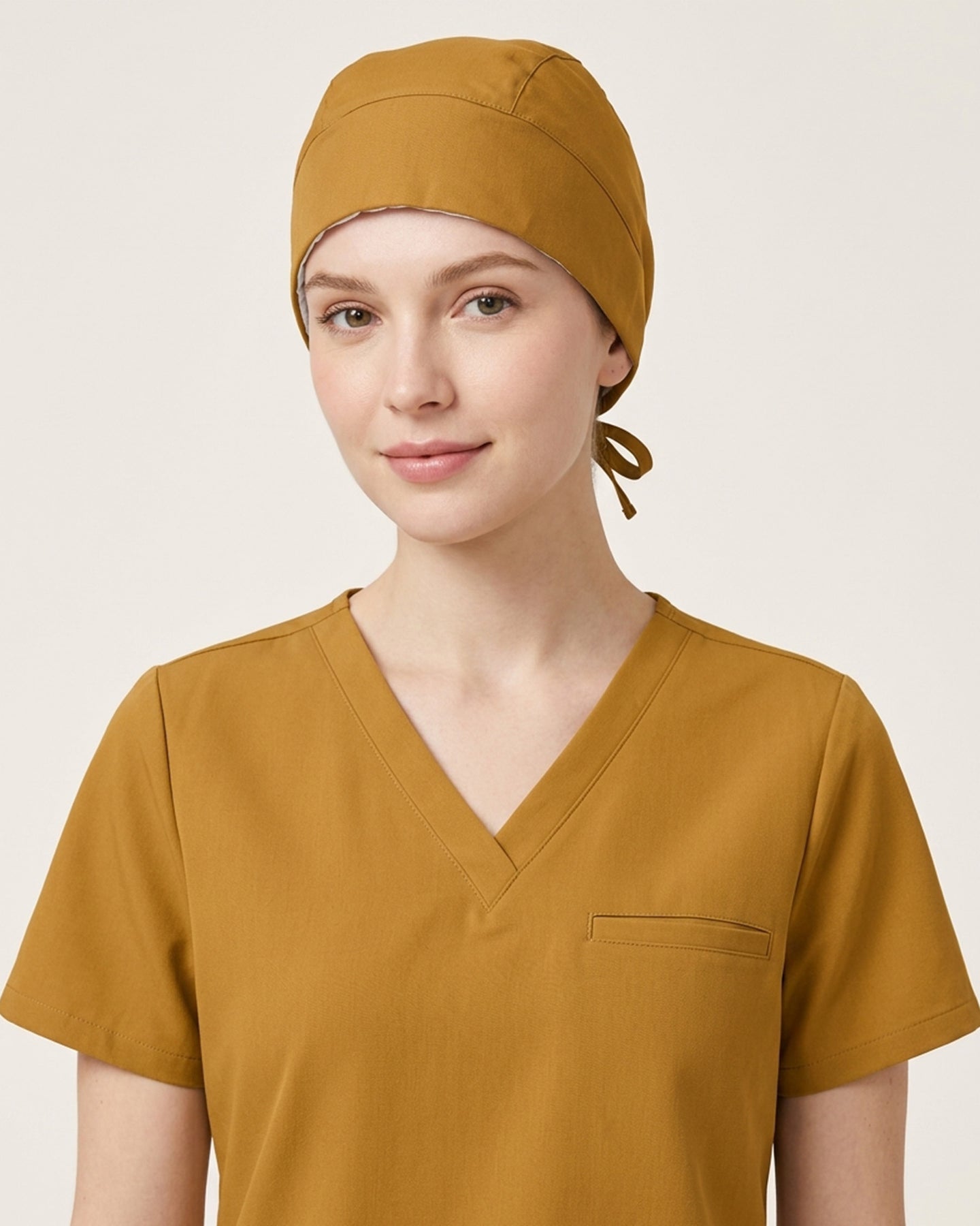 Premium Satin-Lined Scrub Cap Cider