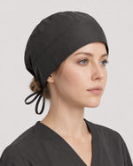 Premium Satin-Lined Scrub Cap Charcoal