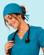 Premium Satin-Lined Scrub Cap Marina