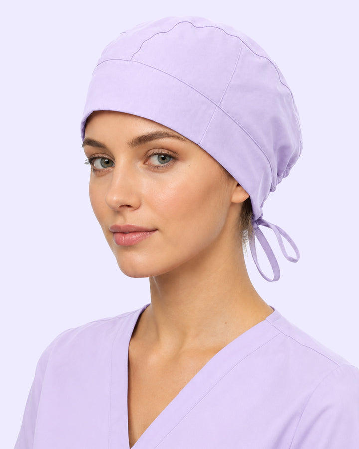 Premium Satin-Lined Scrub Cap Lavender