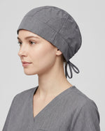 Premium Satin-Lined Scrub Cap Heather Gray