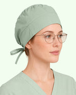 Premium Satin-Lined Scrub Cap Mint