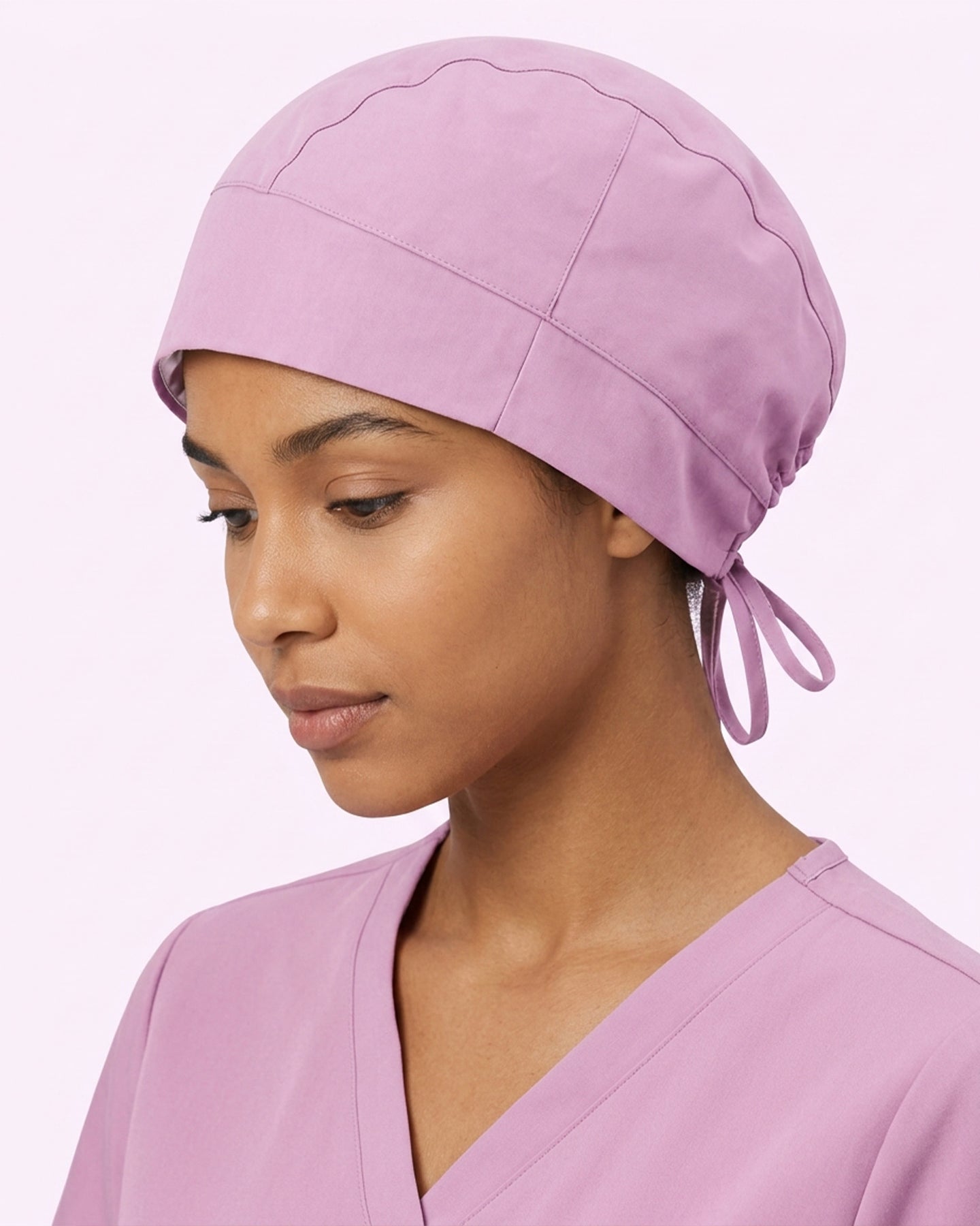 Premium Satin-Lined Scrub Cap Lilac
